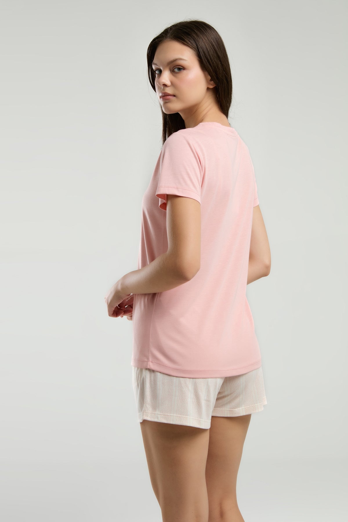 AR3220 - Retr.Pembe - Arnetta Kadın Şort Takımı