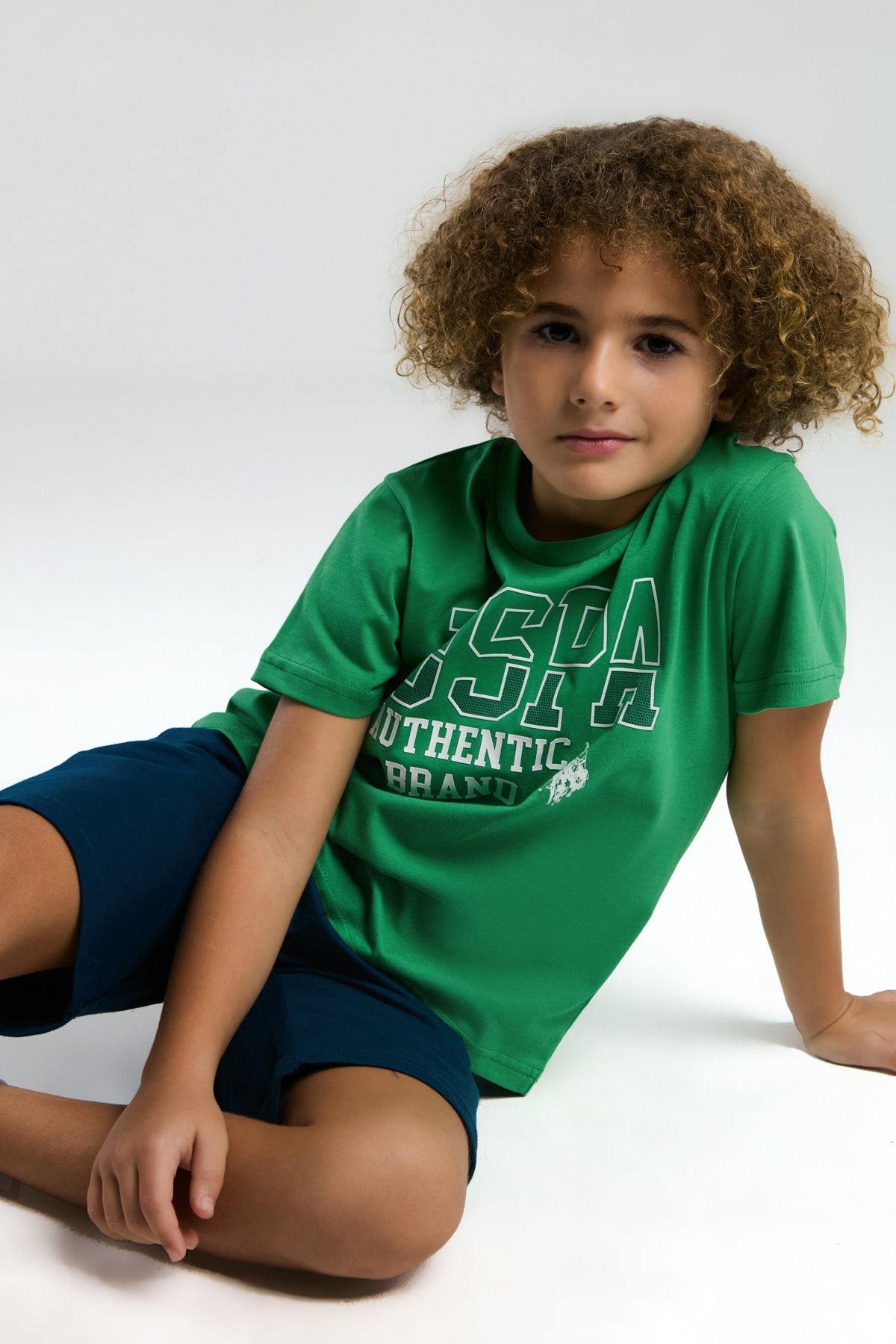 US2009 - Yeşil - U.S. Polo Assn Erkek Bermuda Takımı