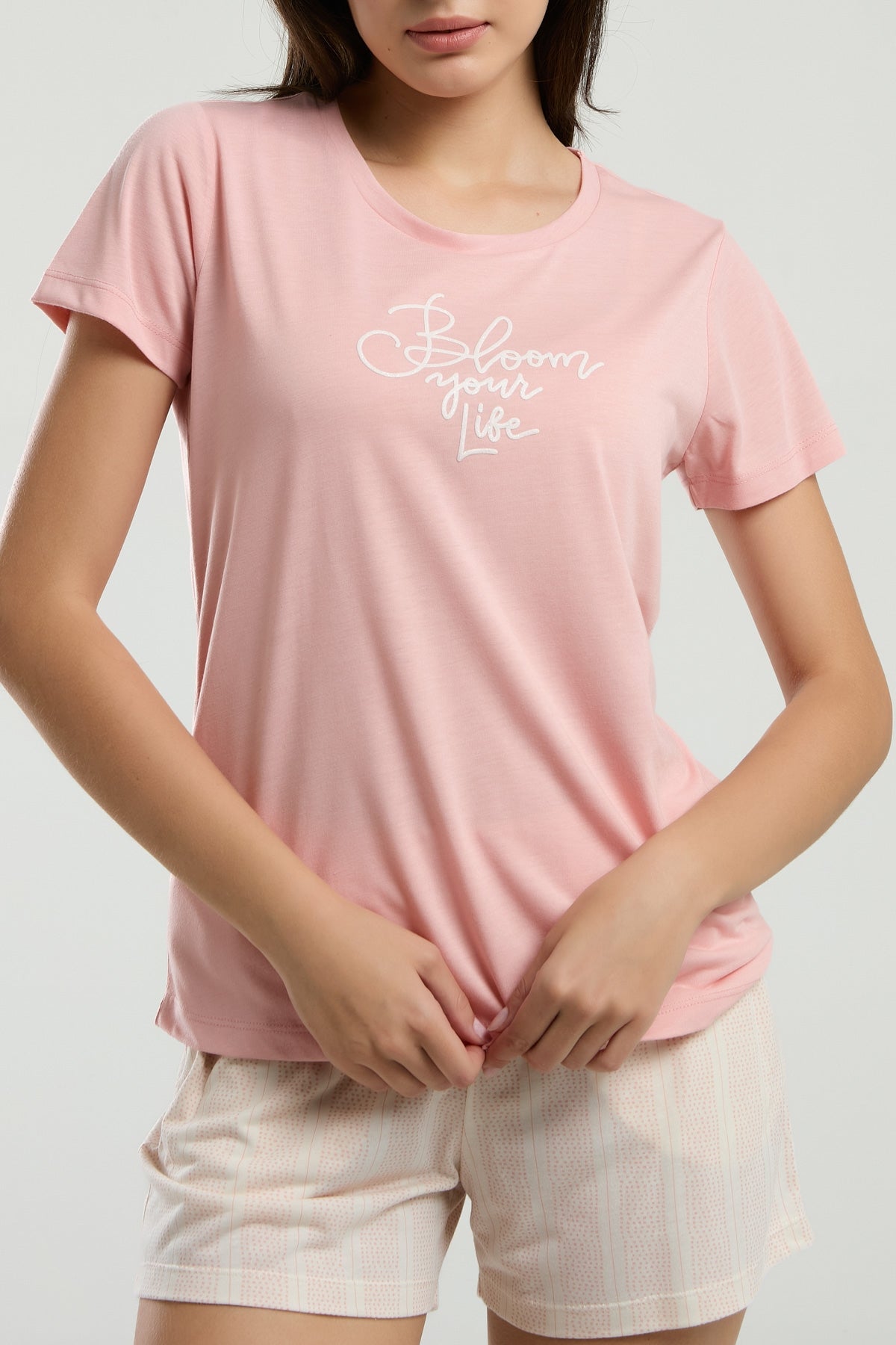 AR3220 - Retr.Pembe - Arnetta Kadın Şort Takımı