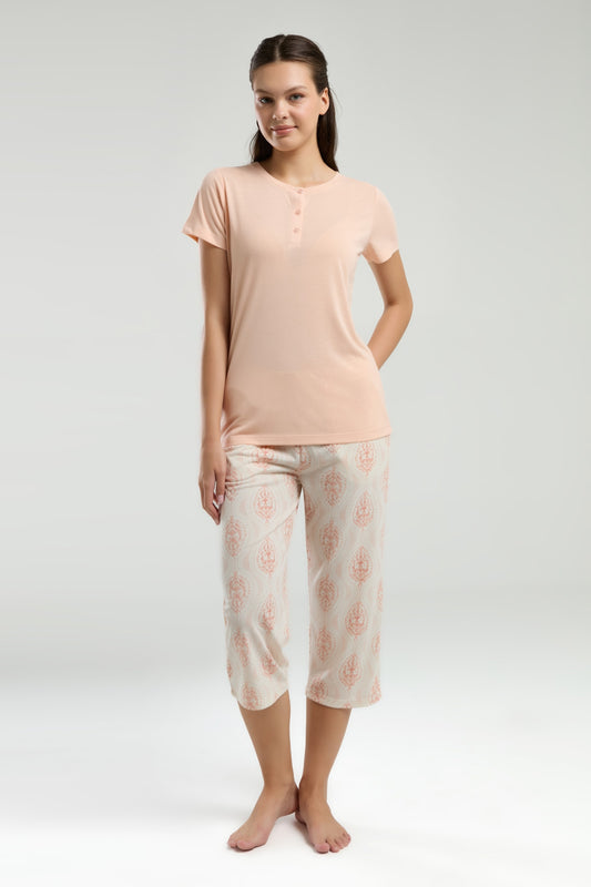 Arnetta Kadın Kapri Takımı - Somon