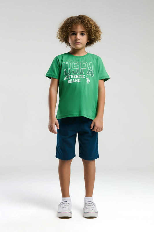 US2009 - Yeşil - U.S. Polo Assn Erkek Bermuda Takımı